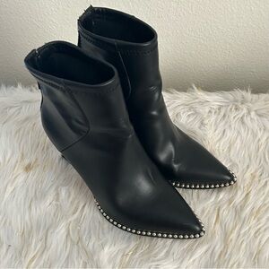 BCBGeneration Black Studded Ankle Boots | Size 6.5